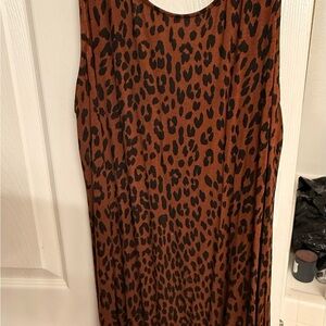 Swimsuits For All Brown Leopard Print Coverup